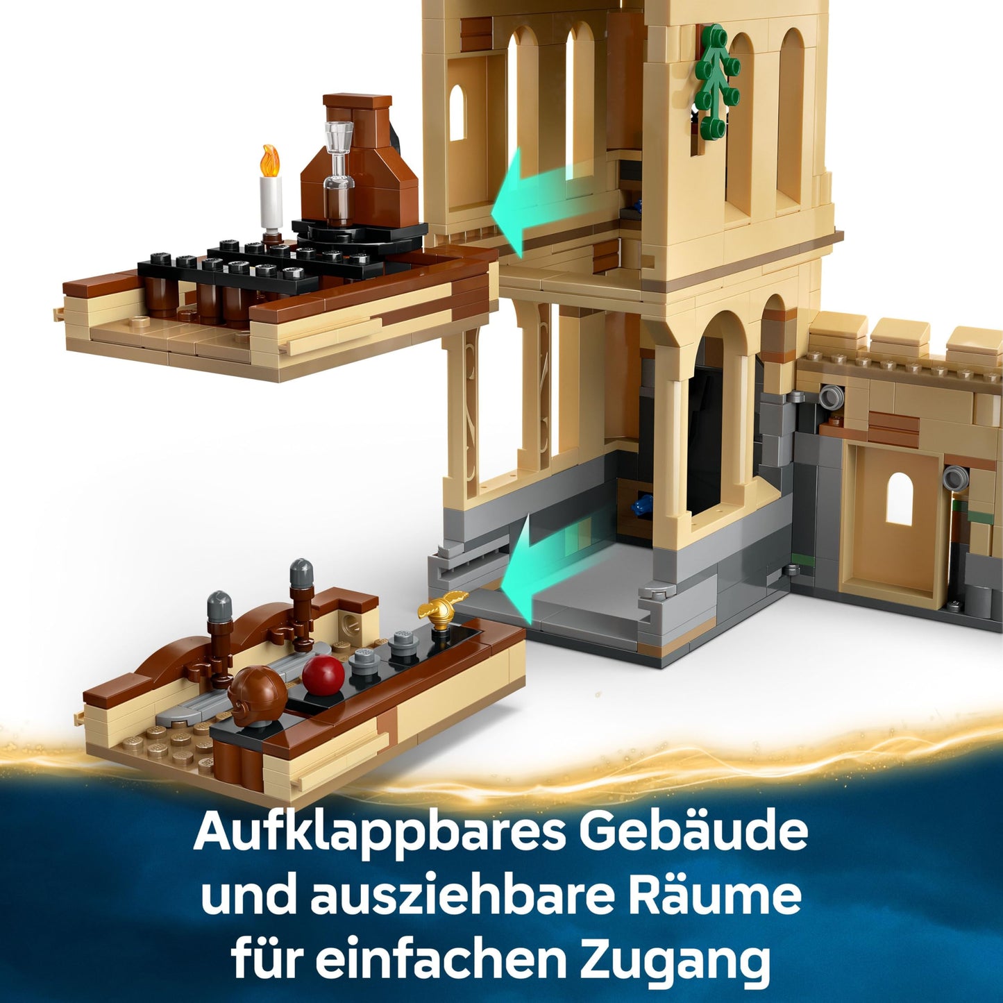 LEGO Harry Potter Hogwarts Castle: Flying Lessons adventure playset with 6 collectible minifigures, including Draco Malfoy & Professor McGonagall. Roleplay set for boys and girls ages 9+ 76447