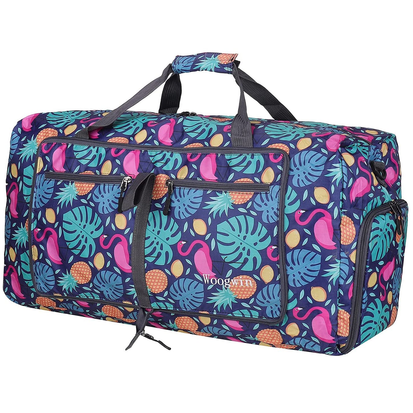 ehsbuy 60L Travel Duffel Bag Large Foldable Sports Bag for Men and Women with Shoe Compartment Waterproof Gym Bag for Sports Vacation Overnight Stay