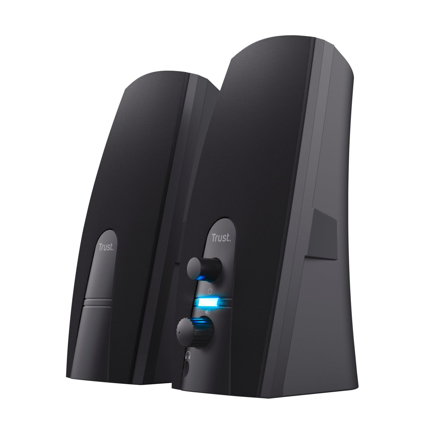 Trust Almo 2.0 PC Speaker Set 10W, 3.5mm AUX jack, Compact size, Volume control, USB-powered Stereo Computer Speakers for PC, Laptop - Black