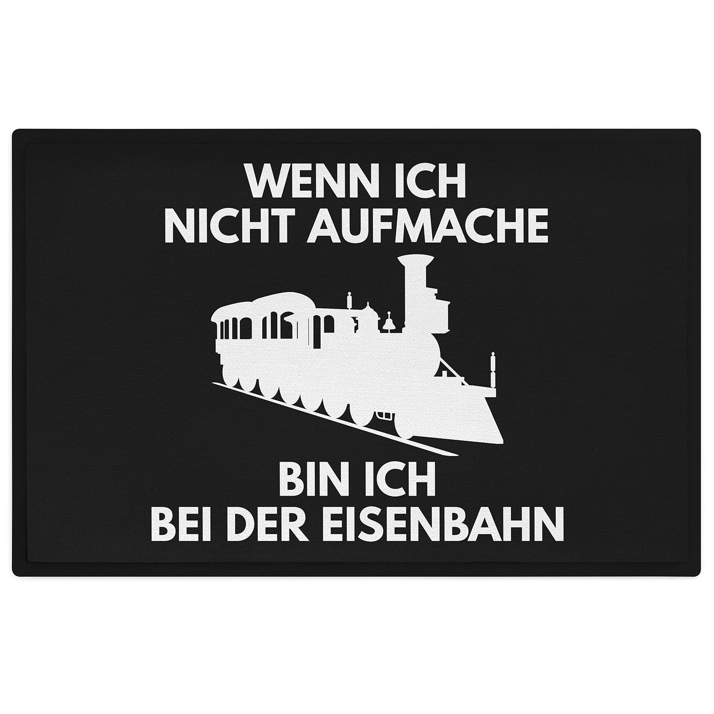 Trendation - Model Railway Doormat Gift for Train Enthusiasts Funny Quote Men's Doormat 60x40 cm