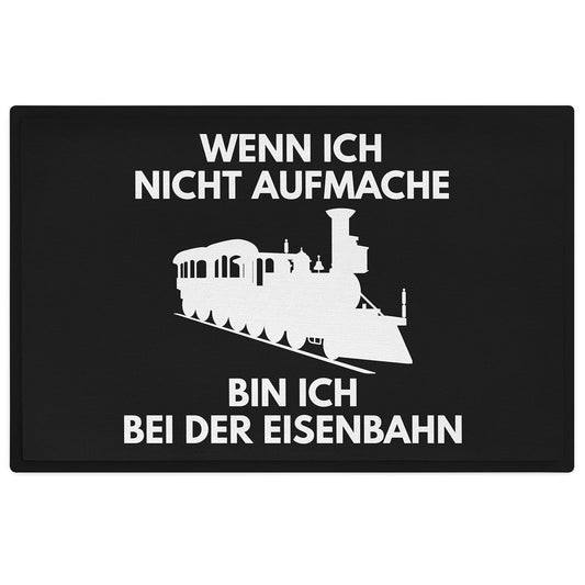 Trendation - Model Railway Doormat Gift for Train Enthusiasts Funny Quote Men's Doormat 60x40 cm