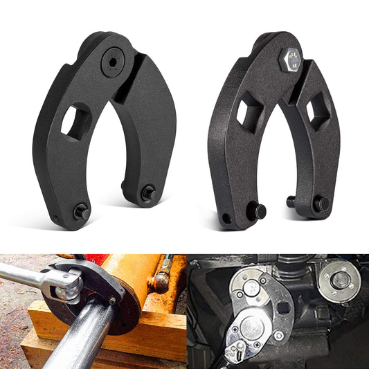 Hydraulic cylinder 1266 & 7463 Large and small adjustable socket wrench set (2 pieces)