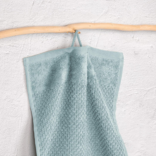 Pure Label 12-piece towel set made of 100% cotton, absorbent and soft - 2 bath towels (70x140 cm), 4 hand towels (50x100 cm), 4 guest towels (30x50 cm), 2 washcloths (16x21 cm), Turquoise.