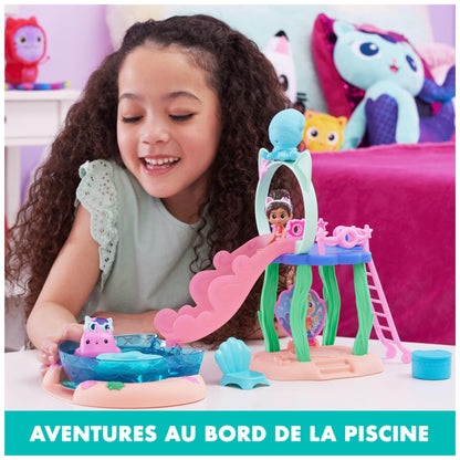 Gabby's Dollhouse, Purrific Pool Party Playset with Gabby and Kitty Fairy Figure & Deluxe Room, Sweet Dreams, Cozy Bedroom with Cuddle Cat