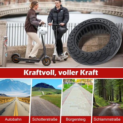 MaxEarn 2 pieces 10 x 2.5 solid rubber tires 60/70-6.5, E-scooter solid tires 10 inches, electric scooter replacement tires accessory for Segway Ninebot Max G30/Max G30D/Max G30 D2.