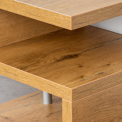 levandeo coffee table Sigi wild oak B x H x D: 44x44x44cm Wooden side table No assembly Fixed glued Living room table