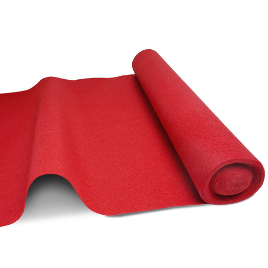 Uyoyous 100x1000cm Red Carpet, Wedding Runner Event Rug 2mm Red Carpet Aisle Runner, disposable mat for wedding, party, ceremony, wedding decoration.