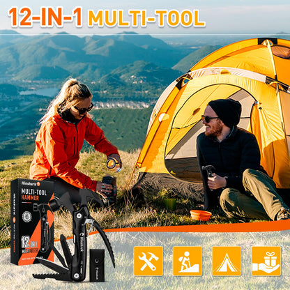 Hinshark Gifts for Men, 12 in 1 Multitool Camping Accessories, Men's Gifts, Birthday Gift Gadgets for Men Gifts for Dad, Christmas Gifts Advent Calendar Fillings Men