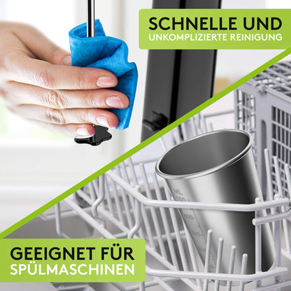 Beloved Protein Shaker Electric - Handheld mixer with 500ml stainless steel cup - Protein shake & milkshake mixer, fitness shaker, whey protein shaker, frappe mixer, smoothie maker 100W power