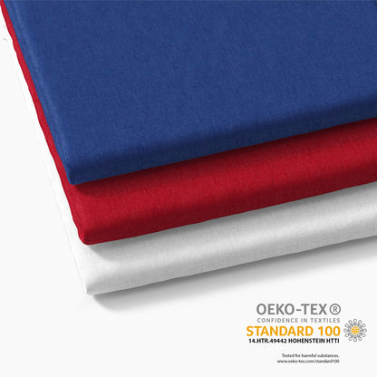 Alreya 2-pack Mako Satin pillowcase 50 x 75 cm - 100% cotton with YKK zipper, super soft pillowcase 50x75, cushion cover, Oeko-TEX® Standard certified, Blue, pillowcase only