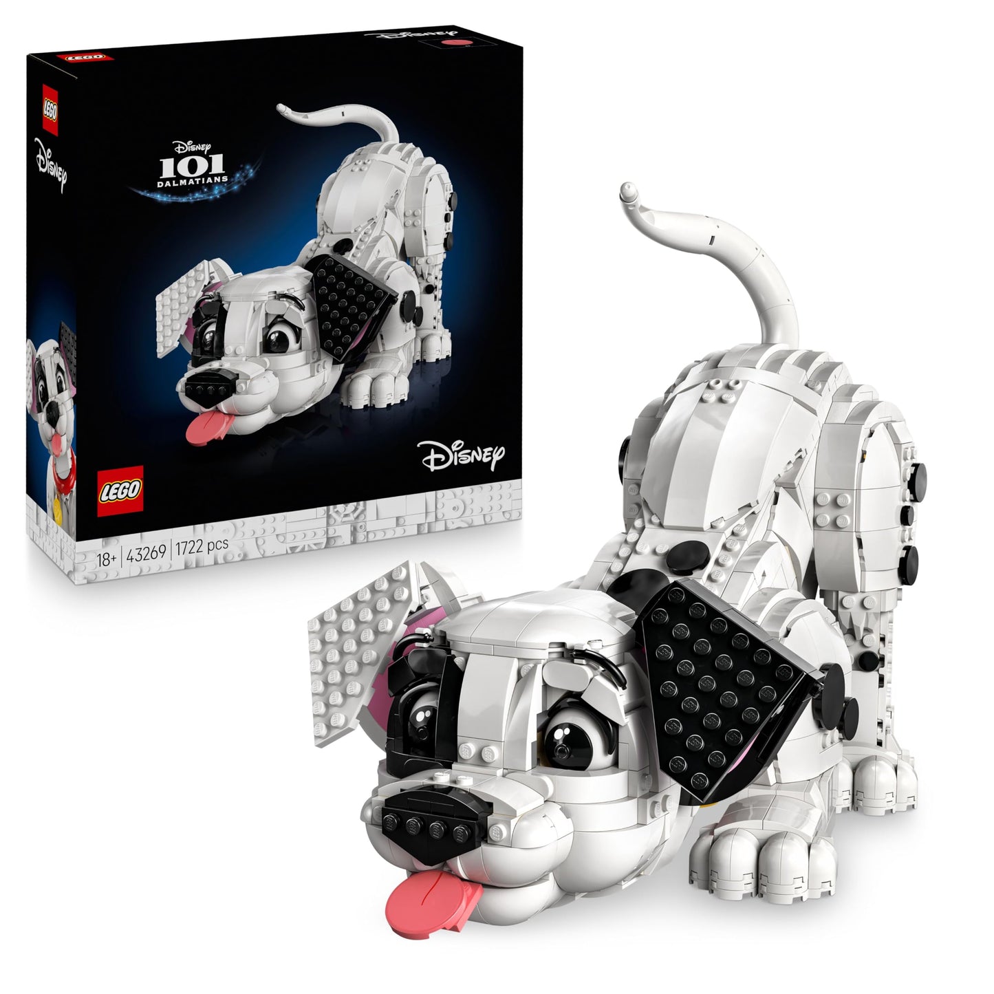 LEGO | Disney 101 Dalmatians Puppy - Adult Building Set - Transforms into 6 cute puppies with rotating head and tail - DIY Home Decor - Gift idea for fans - 43269