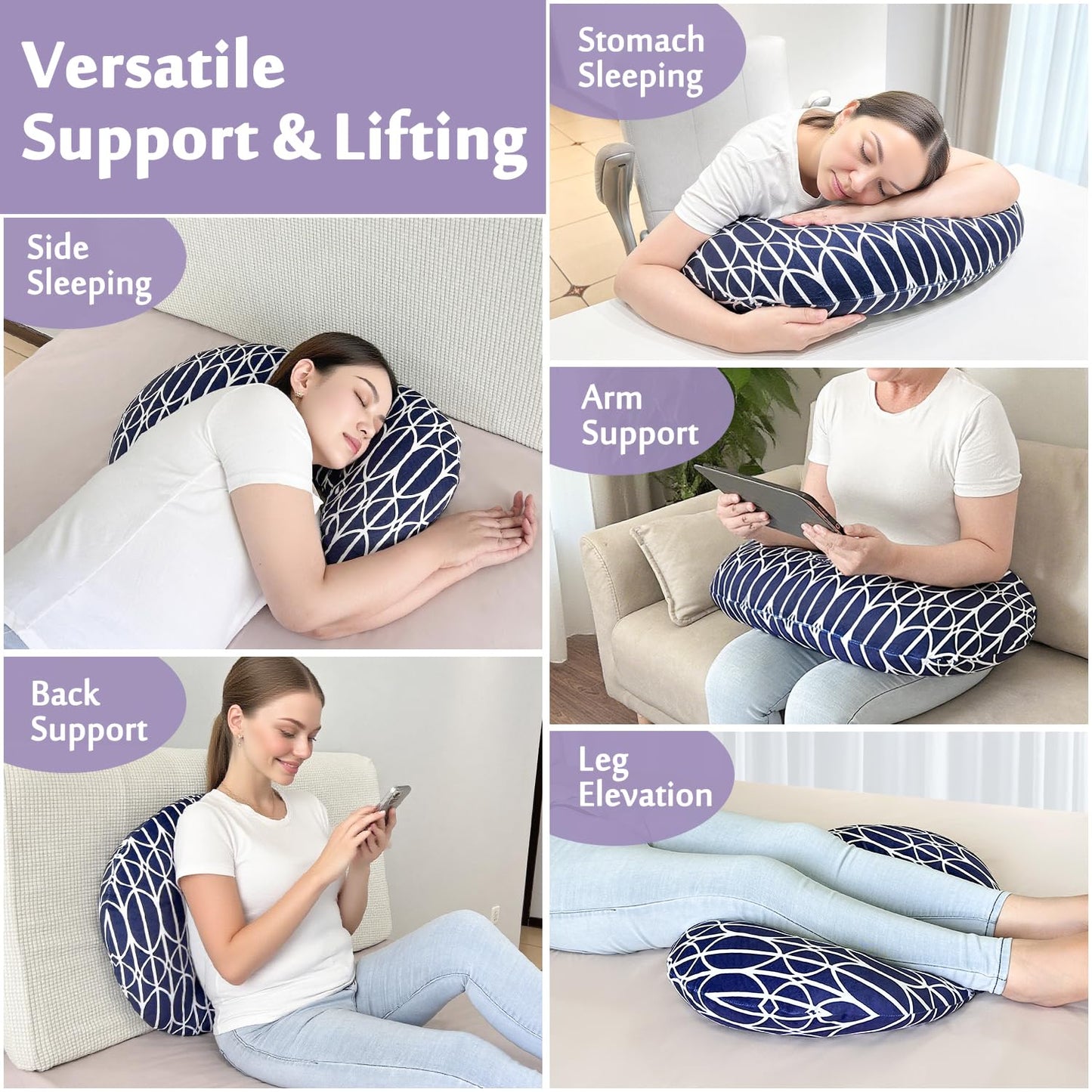 Mybow BBL cushion for post surgeries, Brazilian butt lift cushion for post surgeries, recovery for sitting, sleeping, driving, butt cushion for women, lumbar, back, hip cushion, seat support.