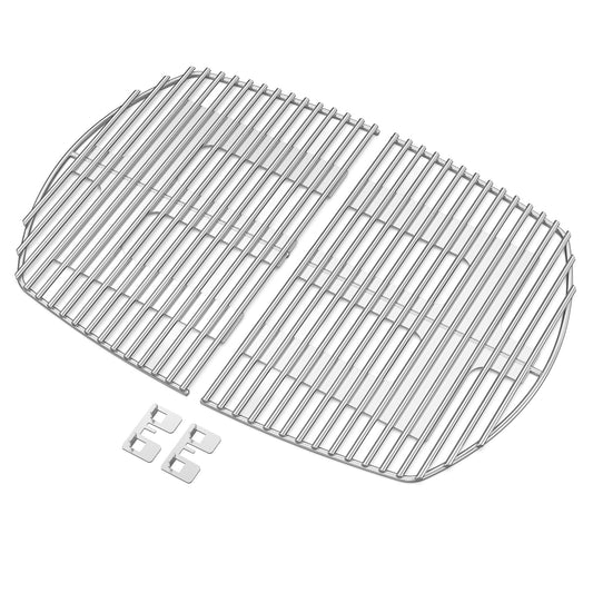 Onlyfire Stainless Steel Grill Grate, Replacement Grate (65.5 * 44.5 cm) for Weber Q300, Q320, Q3000, Q3100, Q3200 Gas Grills.
