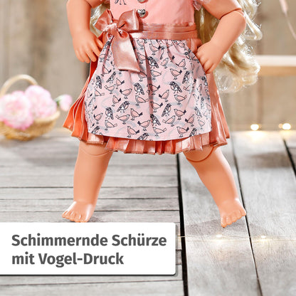 BABY born Dirndl, doll dress for 43cm dolls, 836828 Zapf Creation, Pink