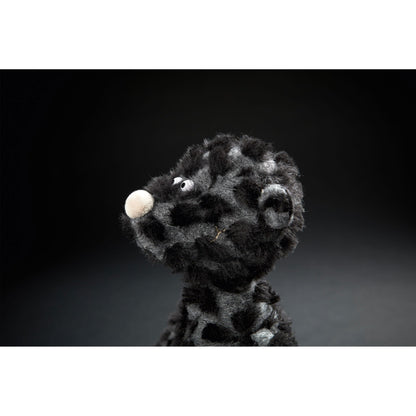 sigikid 39703 Bear ACH Good! Edition 23, BeastsTown plush toy: Collect, gift, play, cuddle. For children and adults aged 3 to 99. Dark gray/black/bear, 35x13x13cm.