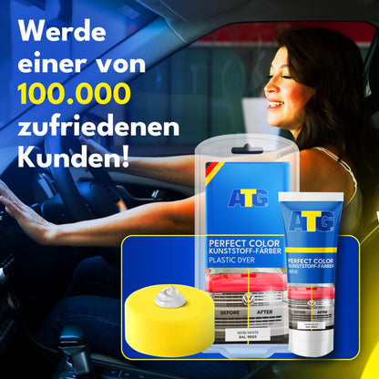 ATG® Plastic Care Auto Polish White - Premium Plastic Refresher for Cars Motorcycles Trucks - Gentle Plastic Care for Auto Exterior & Interior - Car Plastic Polish for maximum shine