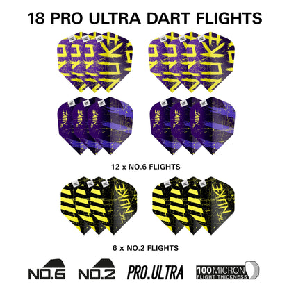 Target Darts Luke Littler Dart Accessories Set | The Nuke 85-piece Dart Set includes dart flights and protectors, shafts, flight protector, multi-tool, dart point sharpener, and steel.