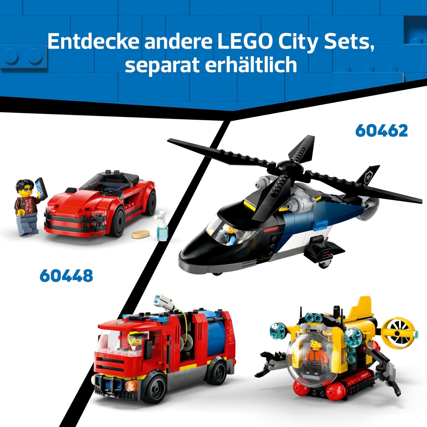 LEGO City 60472 Junkyard Car Construction Toy for Boys and Girls aged 7 years and above.