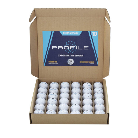 Wilson Golf Balls - Amazon Exclusive - Prime Distance Profile, 36-Pack, White, WGWR76000