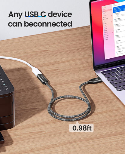 ORICO USB C Female to USB 3.0 Male USB A to 10Gbps USB3.2 Gen 2 Adapter Cable, USB A to USB C Female for USB 3.2 Gen1/USB3.1 Gen2 Compatible with Type-C Phone, Laptop, iPad 1M