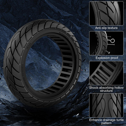 OUXI 10x2.125 inch Solid Replacement Tire with 1 Installation Tool for Electric Scooters Full Rubber Tyre, 10x2.125 inch Replacement Wheels, Full Rubber Tyre, High Elasticity Electric Scooter Tire