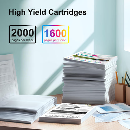 LOFBLAT 953XL Officejet Pro 8710 Cartridges Compatible for HP 953 Printer Cartridges XL for HP Officejet Pro 8710 8715 7720 7740 7730 8720 8730 8210 8725 8715 8740 8218 (4-Pack)