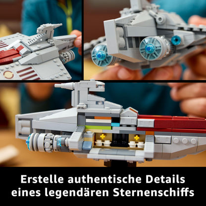 LEGO Star Wars 75404 Assault Ship of the Acclamator class from Attack of the Clones - Starship for collecting, building, and displaying - fantasy building set - gift for adult and teenage fans