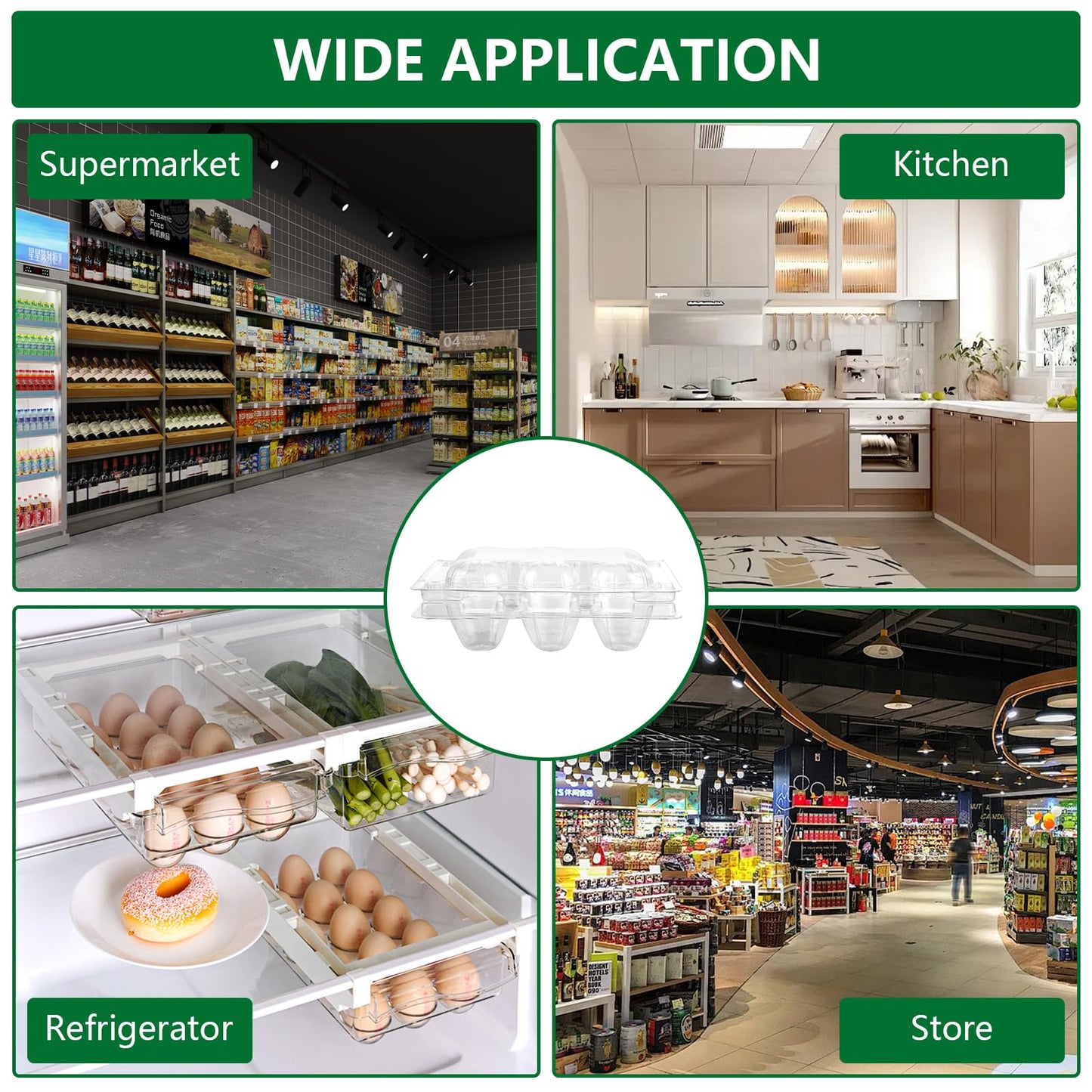 APACALI 100pcs Quail Egg Cartons, Quail Egg Cartons 6 Grids, Plastic Quail Egg Cartons with Lid, Transparent Quail Egg Cartons