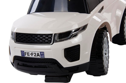 Sliding car from 1 year, children's car from 12 months, baby car, walker with horn and engine noises (white)