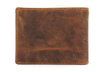 Jockey Club genuine leather biker wallet in genuine leather wallet with 50cm chain & RFID protection.
