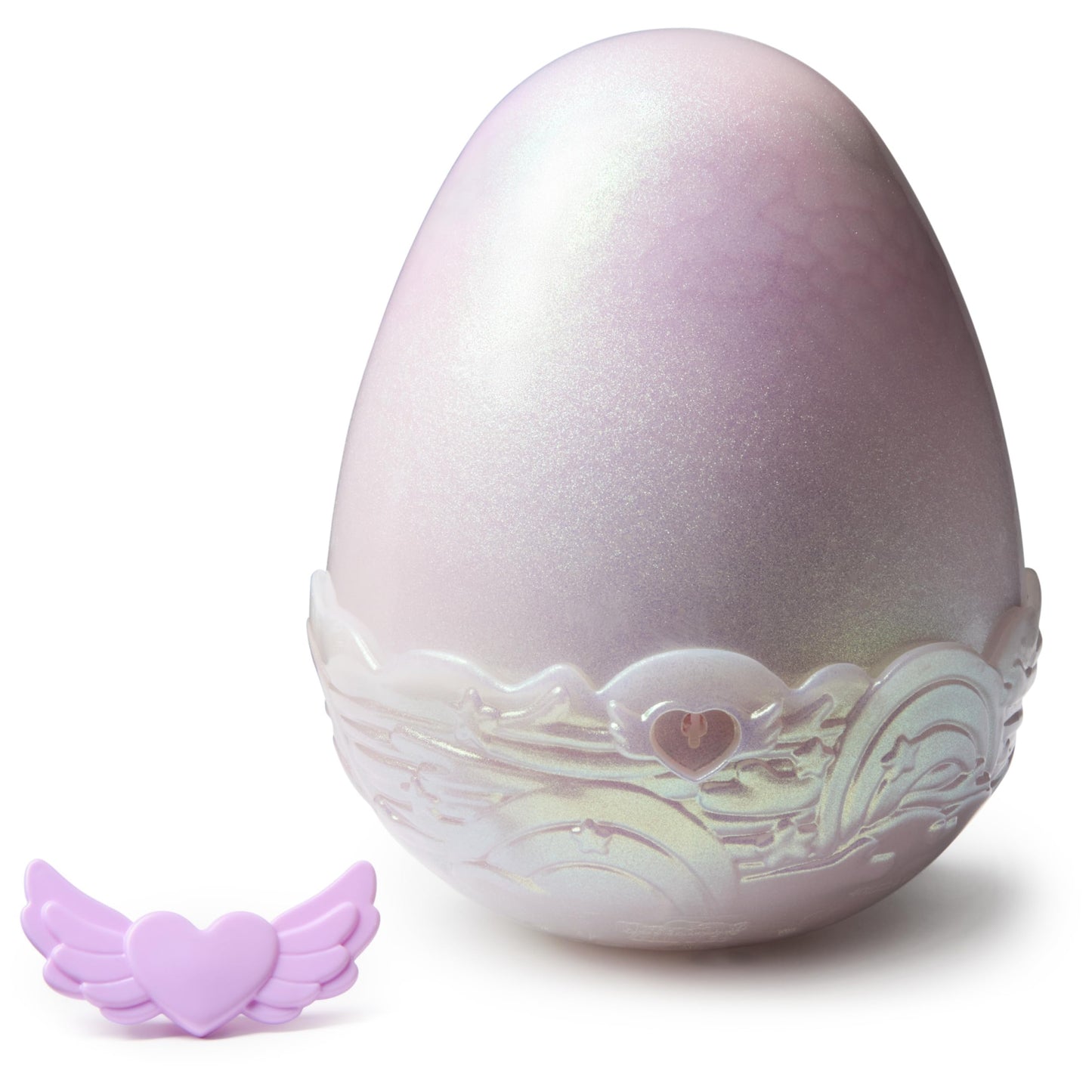 Hatchimals Alive Mystery Egg Pufficorn - magical self-hatching egg about 25 cm tall with interactive surprise plush toy, for children aged 5 and up.