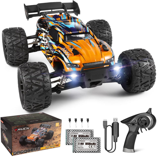 HAIBOXING Remote Control Car 4WD RC Car 1/18 36 km/h All Terrains Offroad Electric Vehicle 2.4 GHz Offroad Monster Truck Buggy with 2 rechargeable batteries for kids and adults.