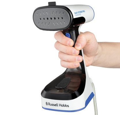 Russell Hobbs Steam & Fold Garment Steamer (1500W, quick heating, includes fabric attachment, collapsible design, space-saving cord storage, 3m cord, travel iron) Iron 26740-56.
