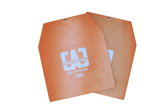 Team-CAC 2X 5kg weight plates for all common weight vests for CrossFit and Calisthenics equipment for faster muscle building and fitness - Total: 10kg weight!