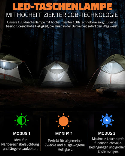 Ration1 crank radio DAB+, portable solar radio with LED flashlight, 2000mAh power bank, hand crank, SOS function, Bluetooth, USB-C, for camping and emergency situations.