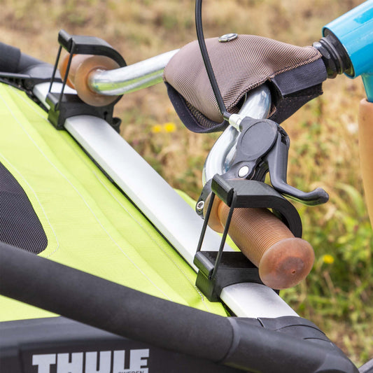 Mobilefox Universal Bike Wheel Mount Holder Adapter compatible with Thule Chariot Trailer.