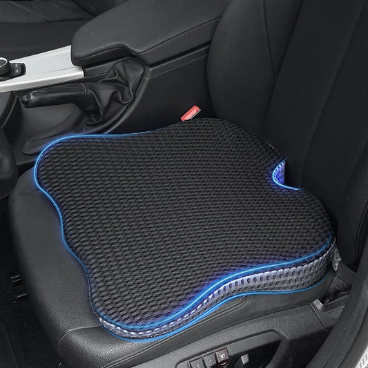 Qutool car seat cushion, wedge cushion car, seat cushion for car seat cushion car seat wedge cushion for car driver's seat seat cushion for car, memory foam car seat cushion (black)