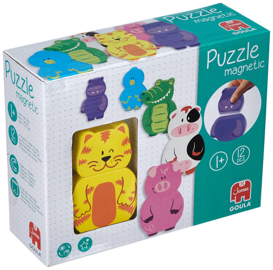 Goula magnetic wooden animal puzzle