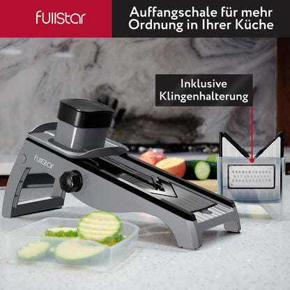 7-in-1 Adjustable Stainless Steel Mandoline Vegetable Slicer Grater - Cucumber Slicer Thin Slices - Grater for Vegetables - Slicer Vegetable - Kitchen Slicer Kitchen Grater - Kitchen Gadgets