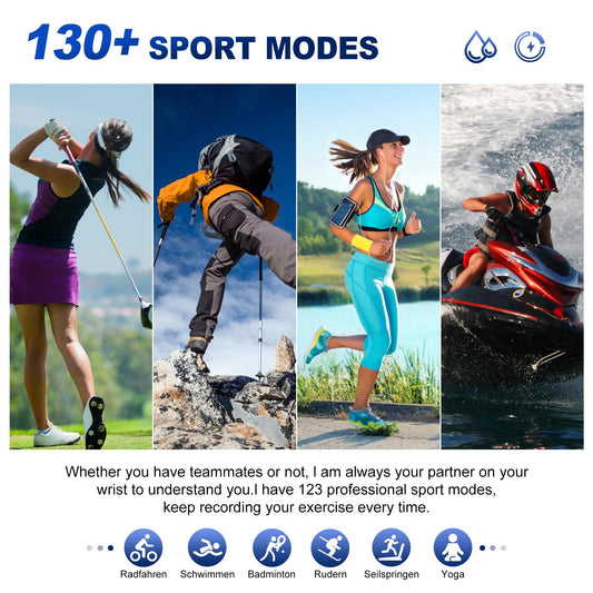 Ruopoem smartwatch for women with phone function 1.57 inch ladies fitness watch with 130 sports modes AI Voice IP68 waterproof pedometer SpO2 heart rate monitor sleep tracker wristwatch Bluetooth for Android iOS