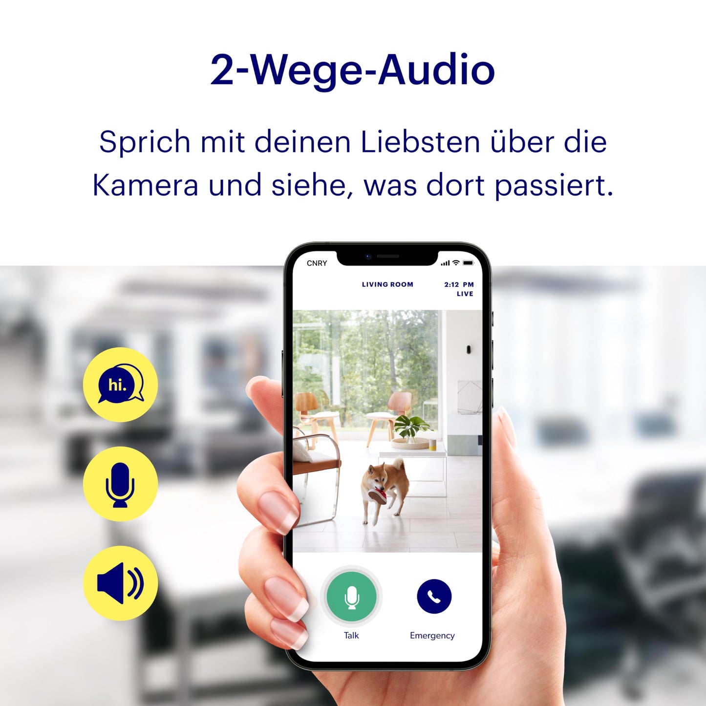 Canary View Surveillance Camera 1080p HD WiFi IP | 24/7 Live Streaming, Motion Detection, 2-Way Audio, Night Vision, 10x Zoom, Private Mode, Alexa & Google Assistant Integration, and more.
