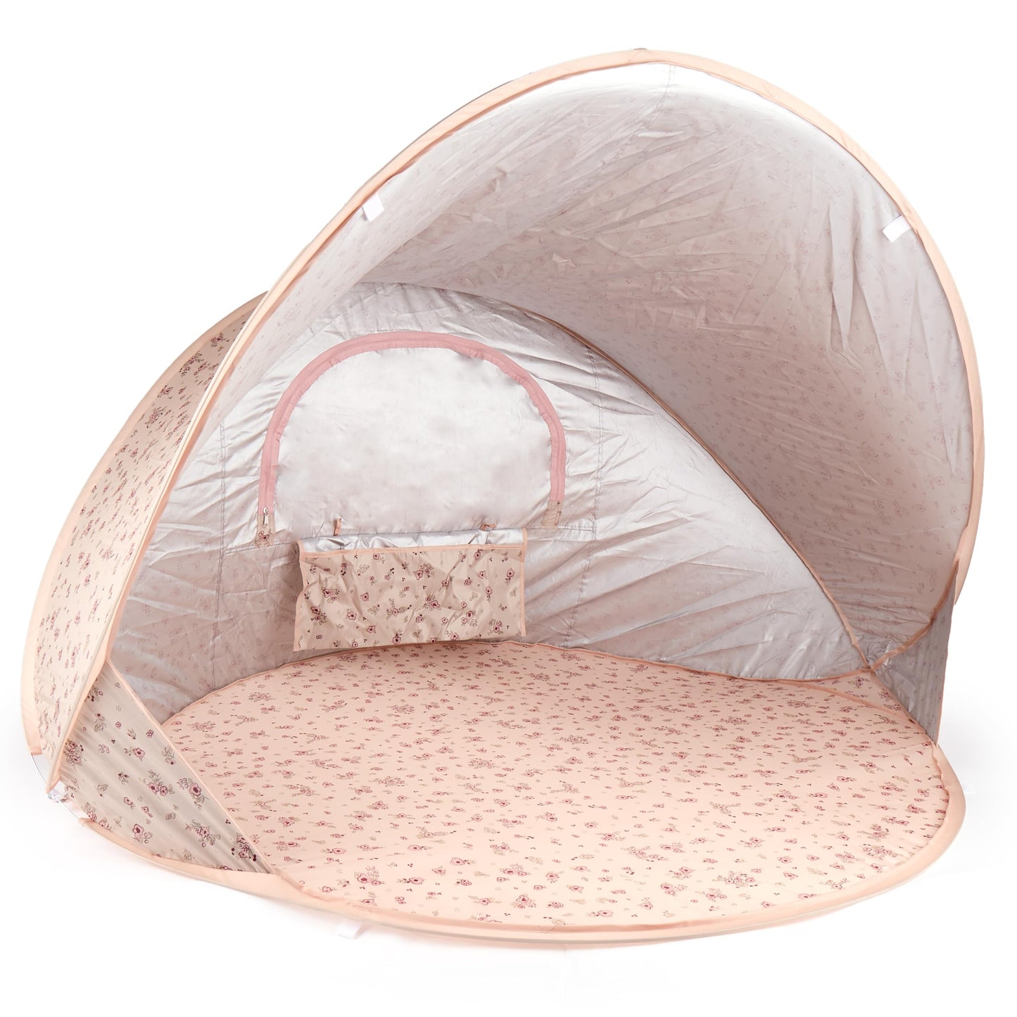 Bieco Ella Pop-up Beach Shelter Dreamy Flowers | UV 40+ protection | Pop-up beach shelter baby beach accessory sun protection beach tent travel sun protection beach tent