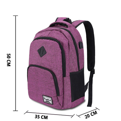 YAMTION school backpack for ladies and girls, laptop backpack with 15.6 inch laptop compartment for school, work, and travel.