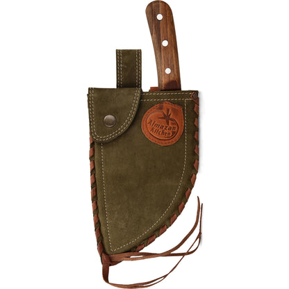 Almazan Kitchen Original Serbian Chef Knife with Sheath (Olive)