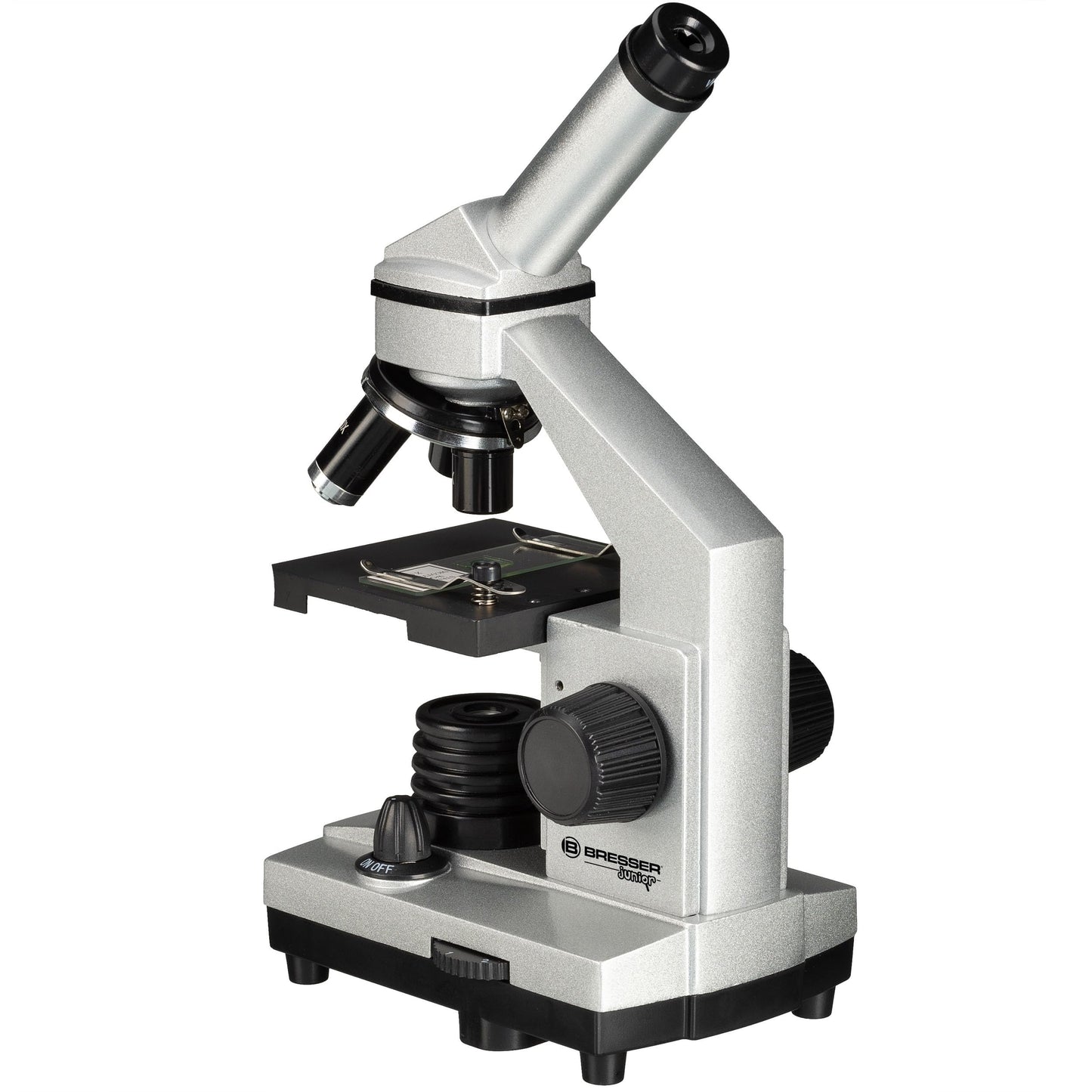 Bresser Junior Microscope Set Biolux DE 40x-1024x for kids and adults with high magnification, including USB camera and extensive accessories for the perfect start into the microcosm.