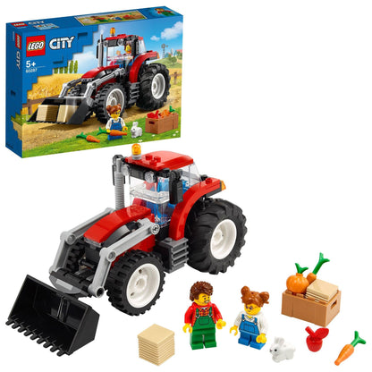 LEGO Icons Wildflower Bouquet set, artificial flowers & City Tractor toy, farm set with minifigures and animal figures, great gift for boys and girls aged 5+ 60287