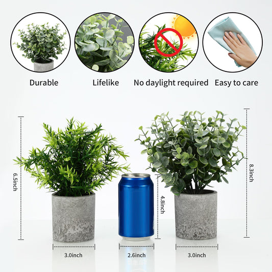 5 artificial plants, Mini Artificial Snake Tongue Plants, Agave Succulent, Eagle Claw Aloe, Artificial Plants for Bedroom Office Decoration