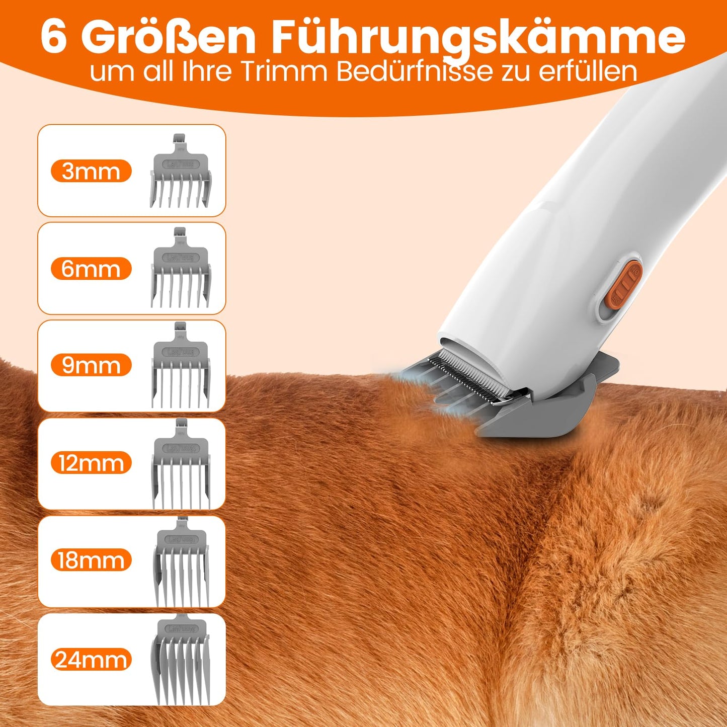 AIRROBO dog grooming machine with vacuum 12000 Pa, pet brush hair remover for dogs cats, quiet grooming machine for dogs with grooming tools, 1.4L dust container, PG10