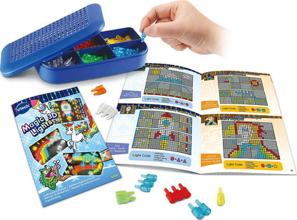 VTech Magic Lights 3D - Illuminated plug-in game with sounds, melodies, and animations - For children ages 4-12.