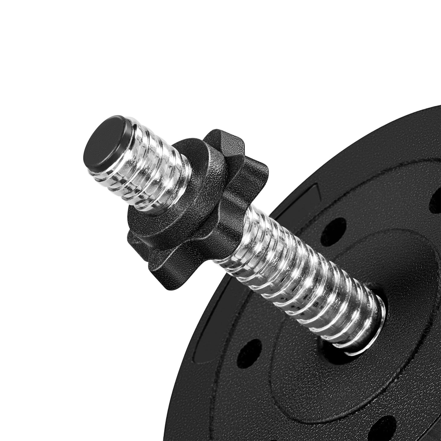 Yaheetech Dumbbells 2 Pcs Adjustable Dumbbell Set for Strength Training/Fitness Training Dumbbell for Home 25kg